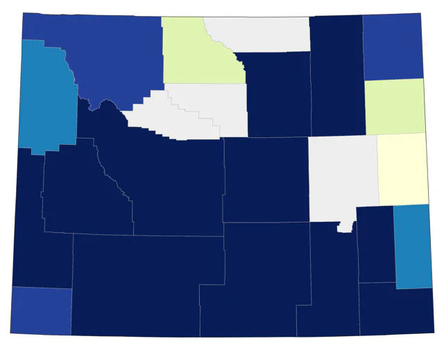 American Herring Gull county map