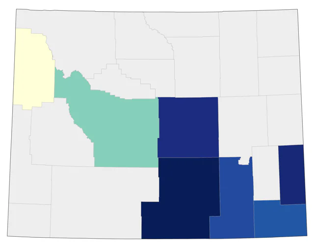 American Woodcock county map
