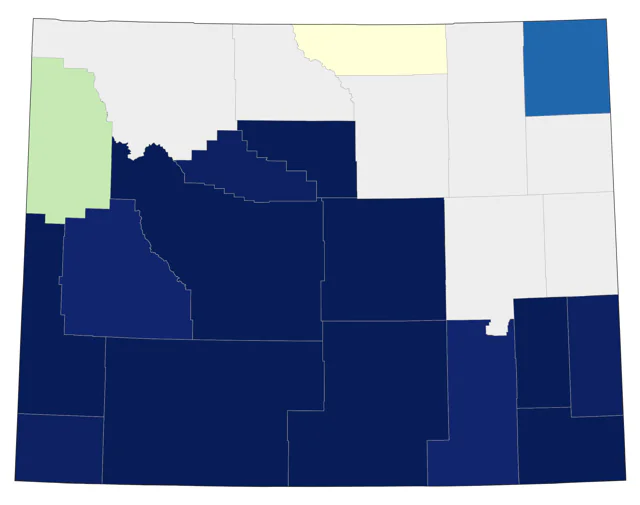 Ash-throated Flycatcher county map