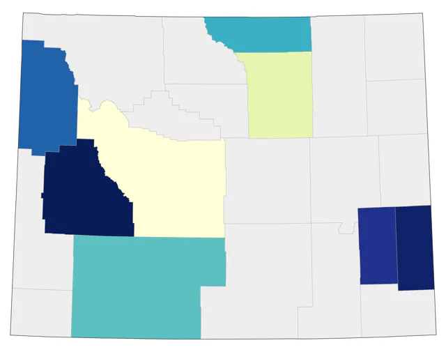 Band-tailed Pigeon county map