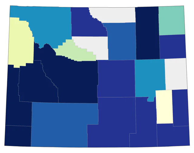 Black-bellied Plover county map