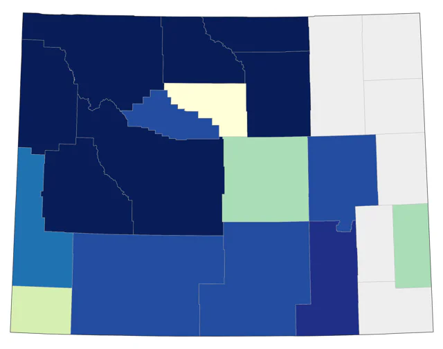Black Rosy-Finch county map