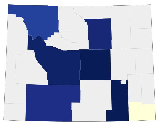 Black Scoter county map