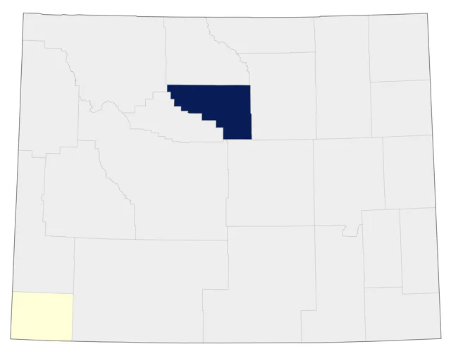 Black Swift county map