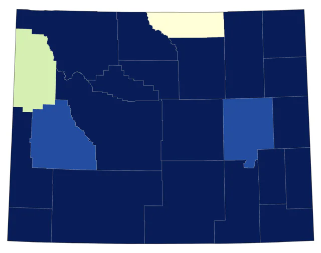 Blue-gray Gnatcatcher county map