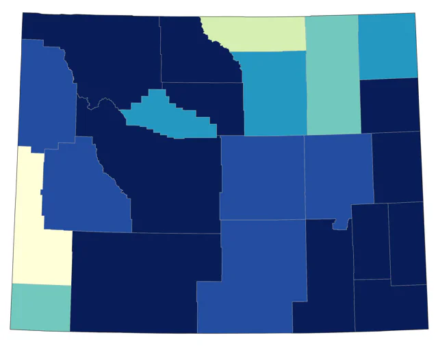 Blue Grosbeak county map