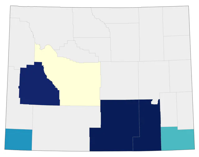Brown-capped Rosy-Finch county map