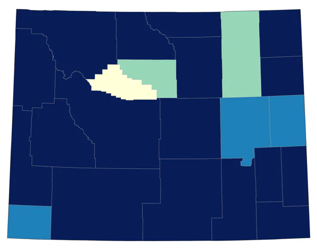 Brown Creeper county map