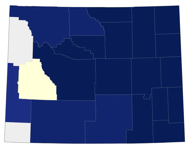 Brown Thrasher county map