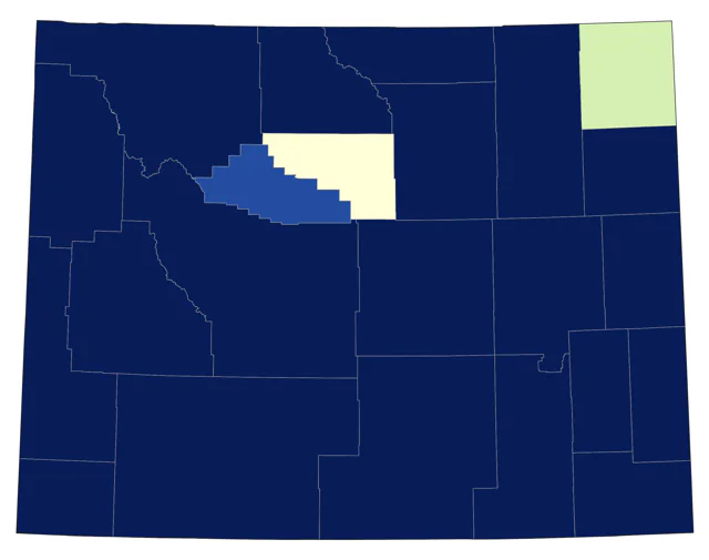 Bufflehead county map