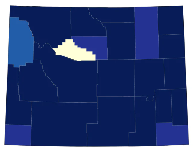 Burrowing Owl county map