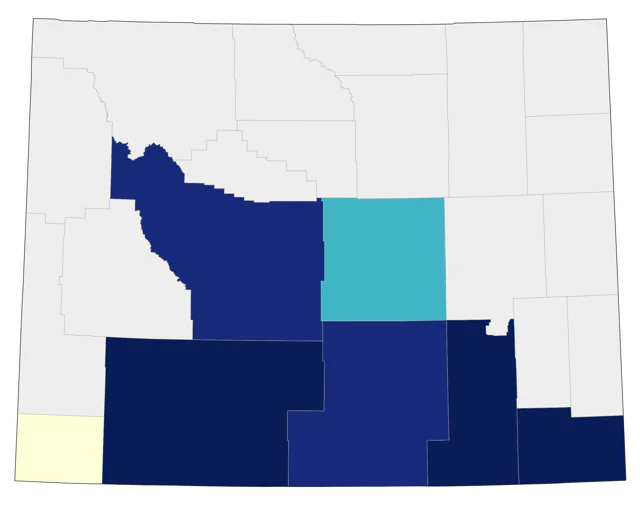 Bushtit county map