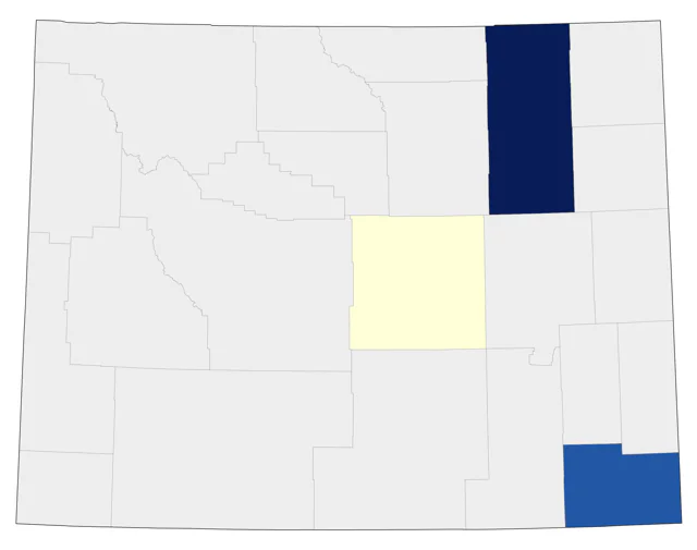 Carolina Wren county map