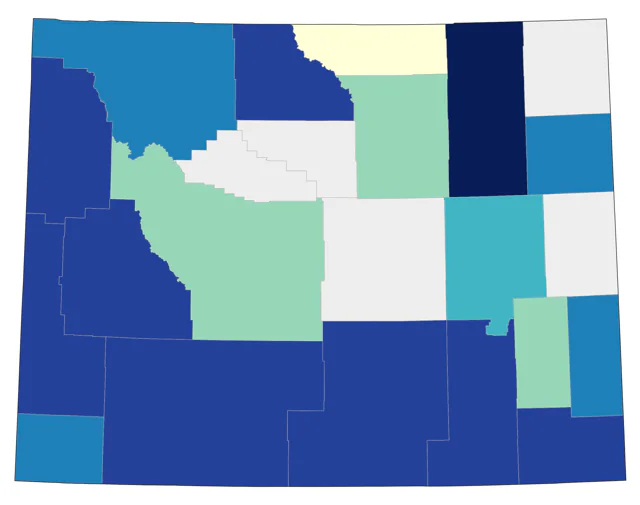 Cassin's Vireo county map