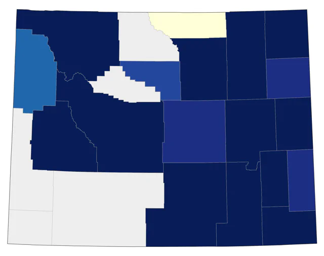 Chestnut-collared Longspur county map