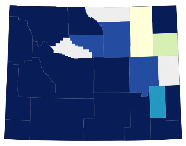 Clark's Grebe county map