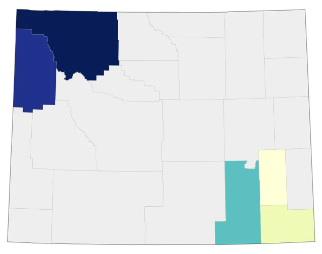 Curve-billed Thrasher county map