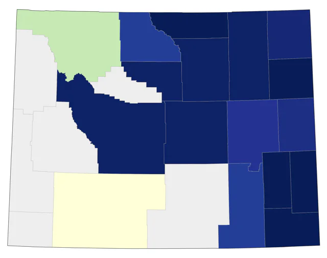 Dickcissel county map