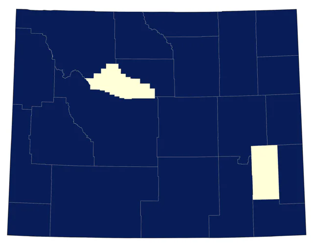 Dusky Flycatcher county map