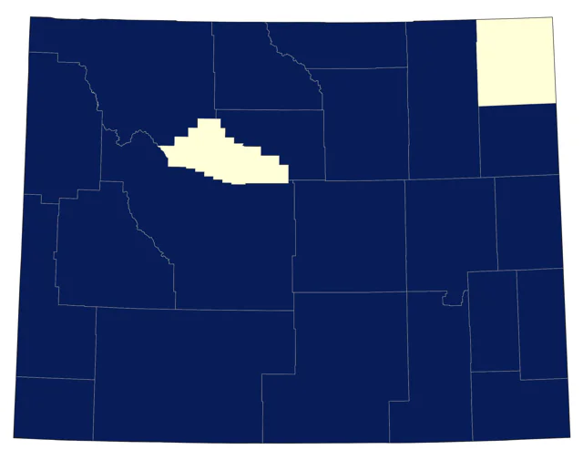Eared Grebe county map