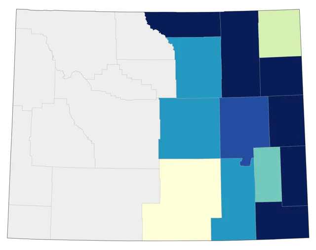Field Sparrow county map
