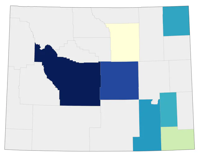 Glaucous Gull county map