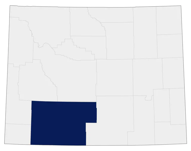 Gray Vireo county map