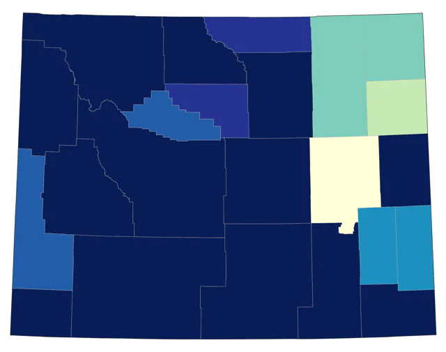 Greater Scaup county map