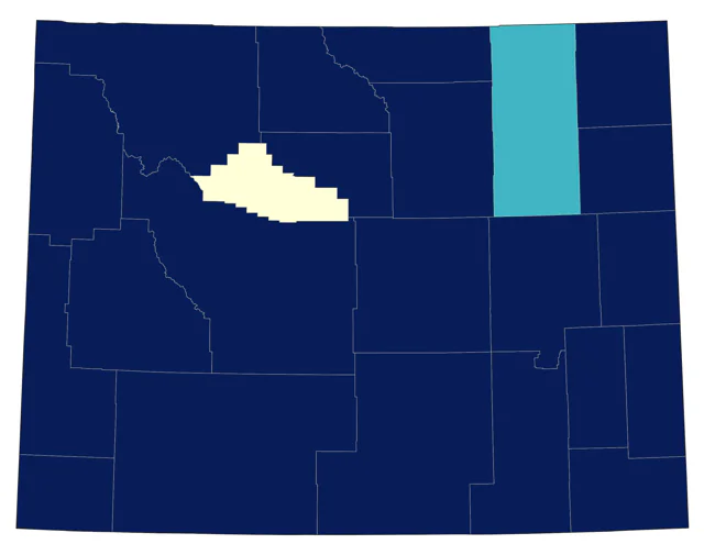 Hairy Woodpecker county map