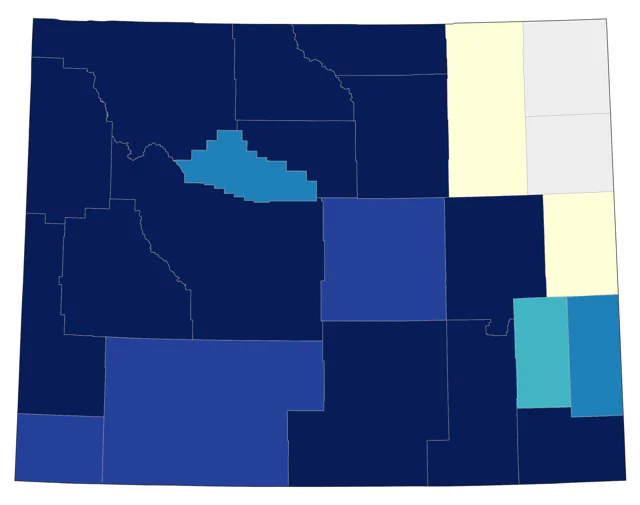 Hammond's Flycatcher county map
