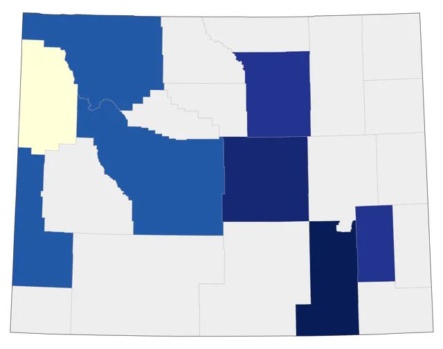Iceland Gull county map
