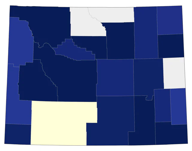 Indigo Bunting county map