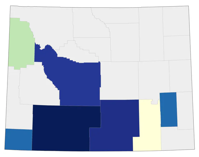Juniper Titmouse county map