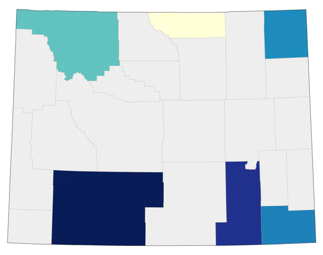 Kentucky Warbler county map