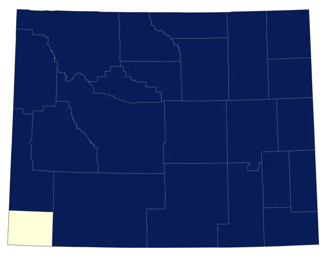 Lark Bunting county map
