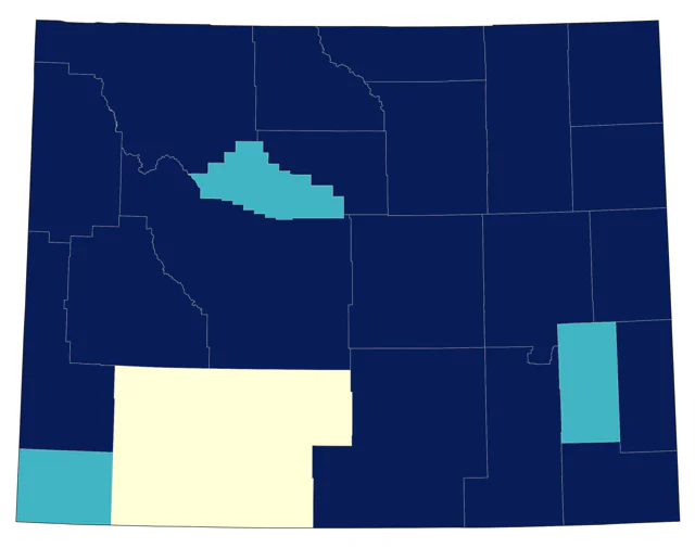 Least Flycatcher county map