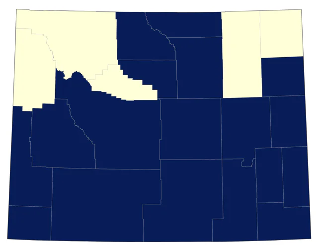 Lesser Goldfinch county map