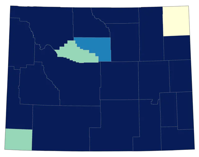 Lesser Yellowlegs county map