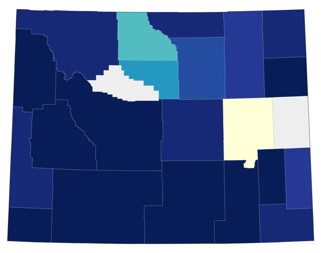 Lewis's Woodpecker county map