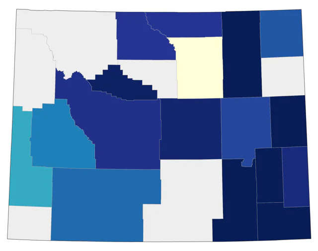 Magnolia Warbler county map