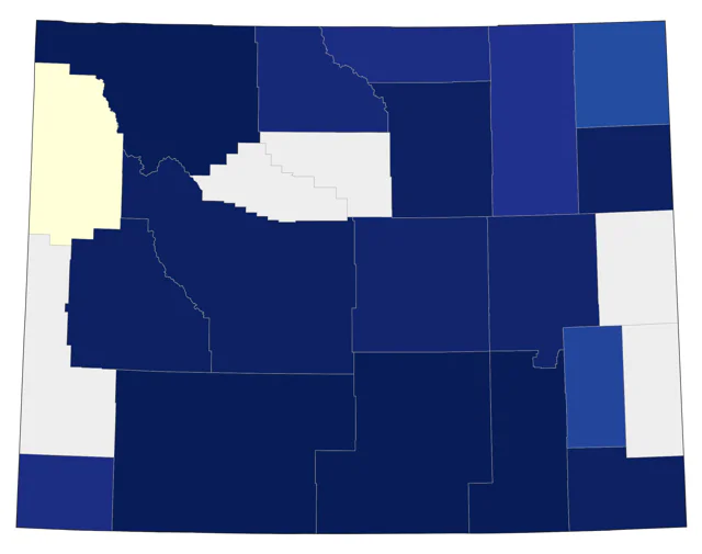 Mountain Plover county map