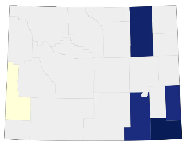 Mourning Warbler county map