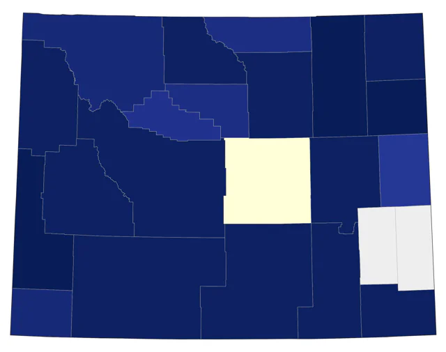 Nashville Warbler county map