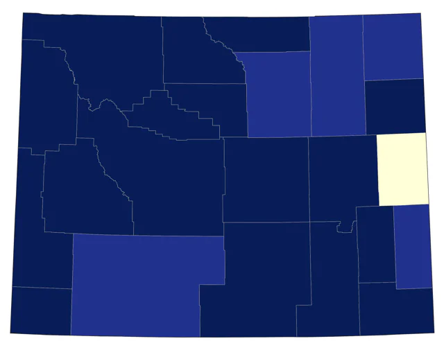 Northern Shrike county map