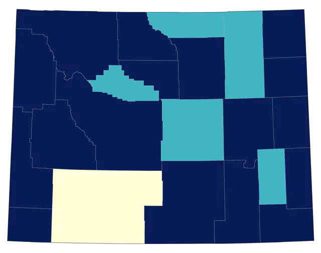 Olive-sided Flycatcher county map