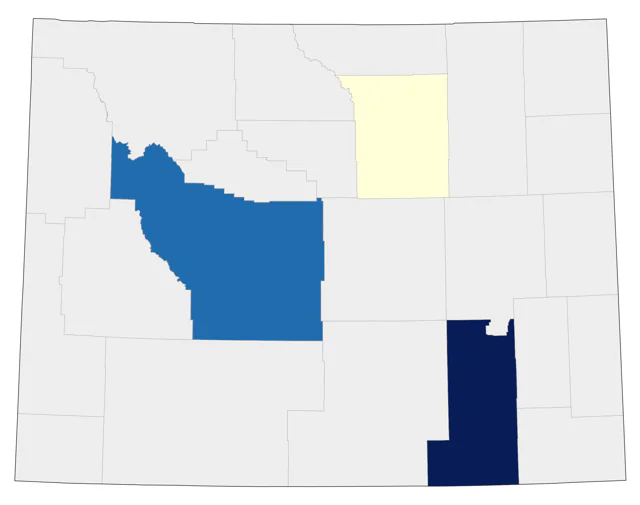 Parasitic Jaeger county map