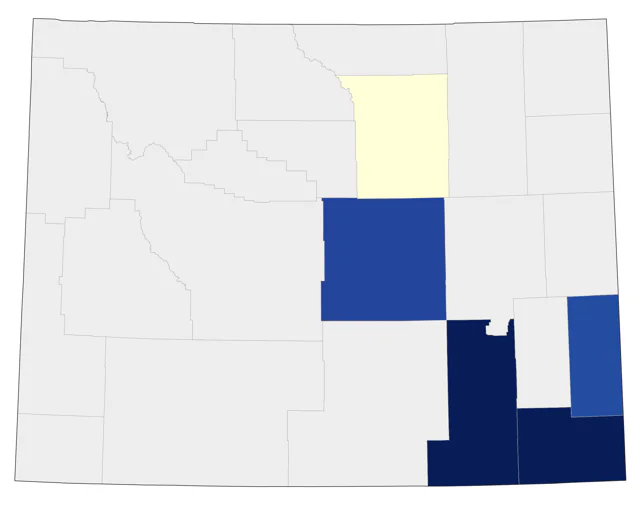 Philadelphia Vireo county map