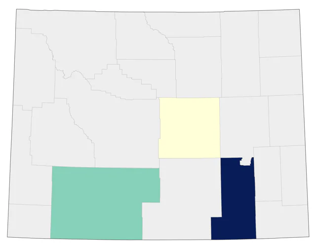 Pomarine Jaeger county map