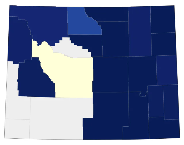Pygmy Nuthatch county map