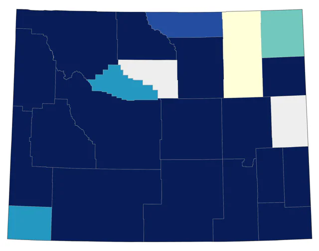 Red-breasted Merganser county map